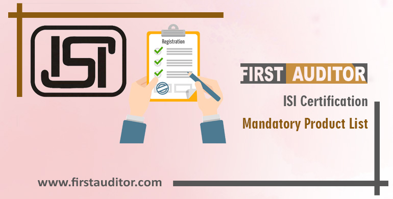 ISI Certification Mandatory Product List